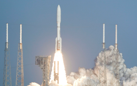 Satellite with Earth backdrop